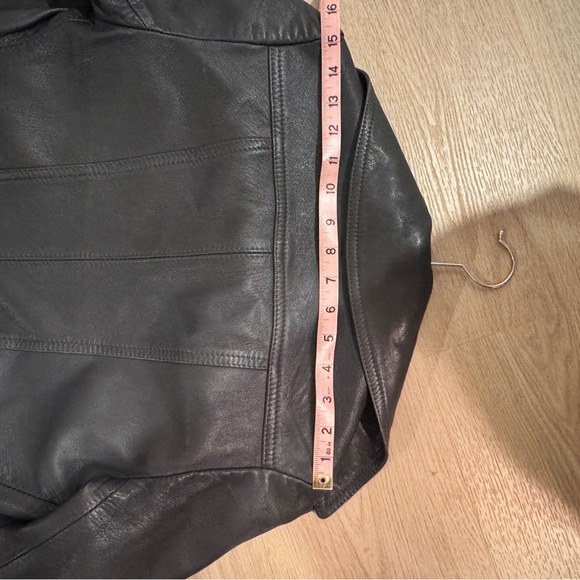 Vintage Gray Long Leather Trench Coat - women’s XS - Picture 13 of 16